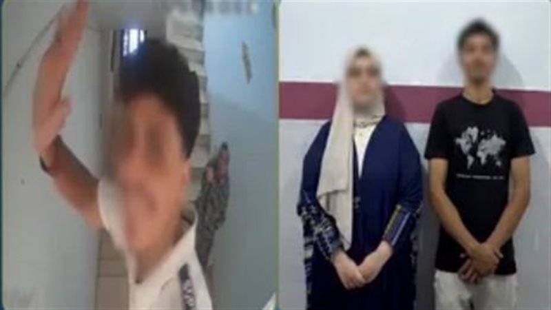 ضبط سيدة وآخر بتقطيع