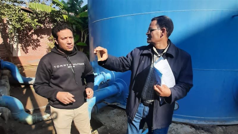 سحب عينات مياه بالدقهلية
