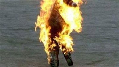 التحقيق مع المتهم بإشعال النار في جسد زوجته بكرداسة