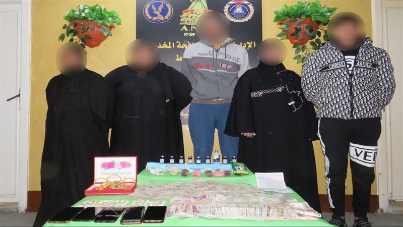المخدرات المضبوطة