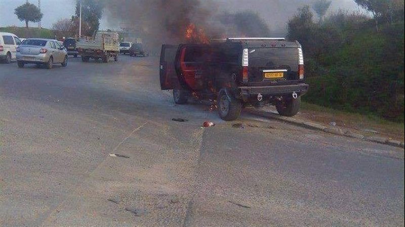احتراق سيارة بالقليوبية