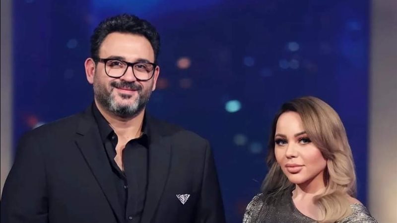 أكرم حسني وأسما إبراهيم
