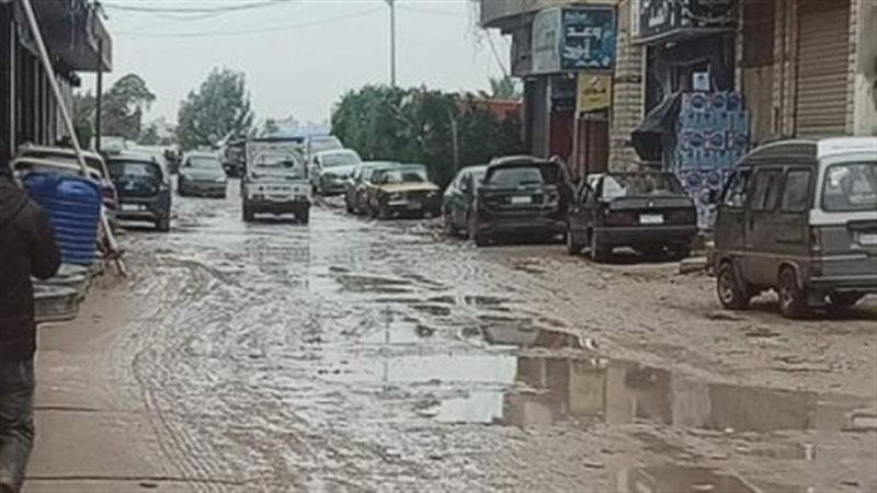 انتشار برك مياه الأمطار