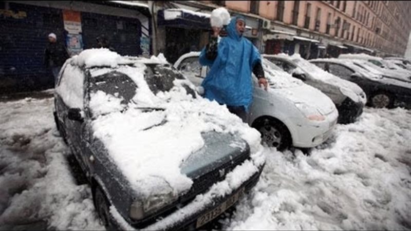 سقوط الثلج فى الجزائر