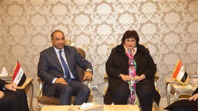 وزيرة الثقافة تلتقي نظيرها العراقي لبحث سبل التعاون بين البلدين