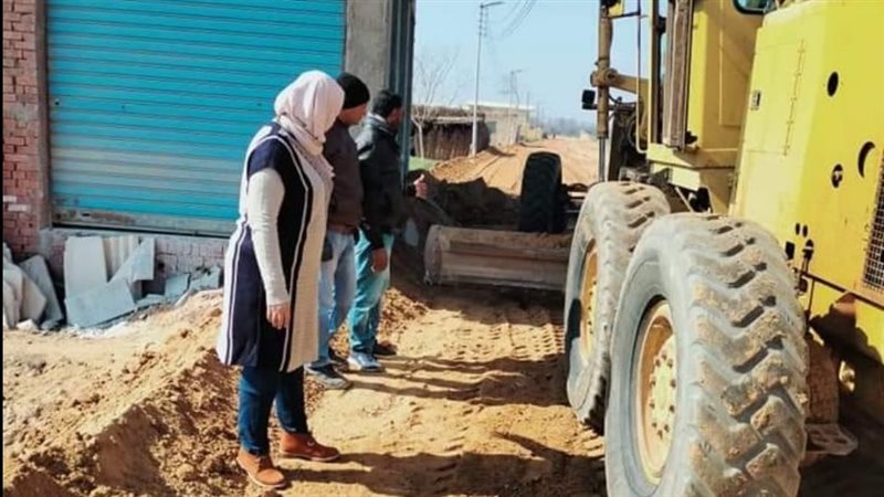 اعمال الرصف بالمنوفية