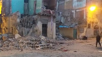 انهيار أجزاء من عقار في الإسكندرية دون إصابات
