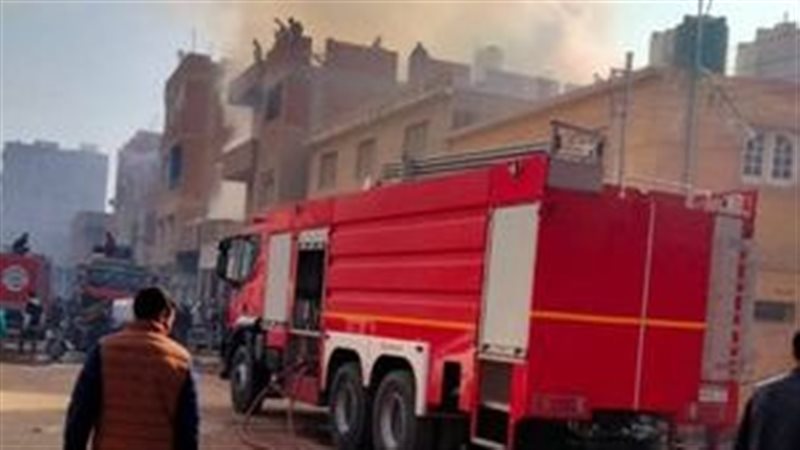 حريق عقار بكرداسة