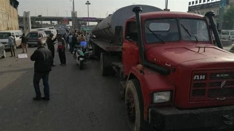 حادث تصادم بطريق