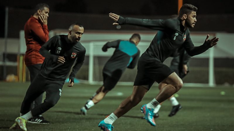 جانب من مران الأهلي