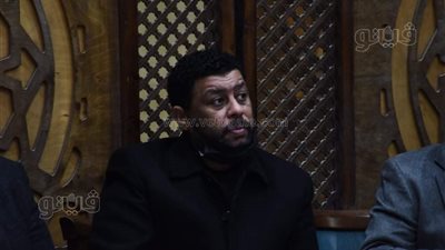 محمد جمعة يتلقى عزاء والدته بمسجد الحامدية الشاذلية|صور