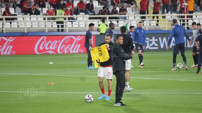 إحماء فريق الأهلي