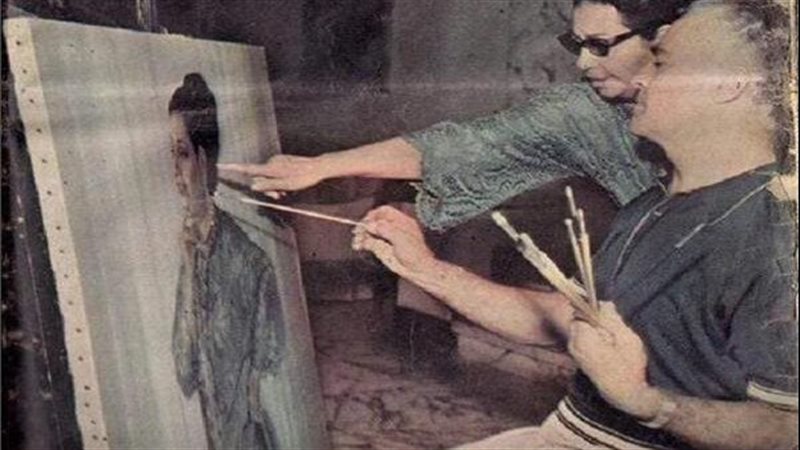 صلاح طاهر يرسم ام