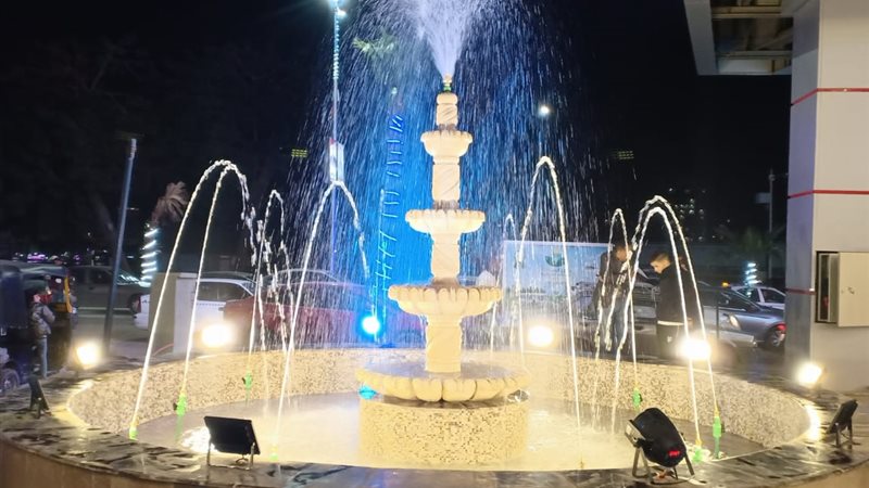 إنارة نافورة السلاب
