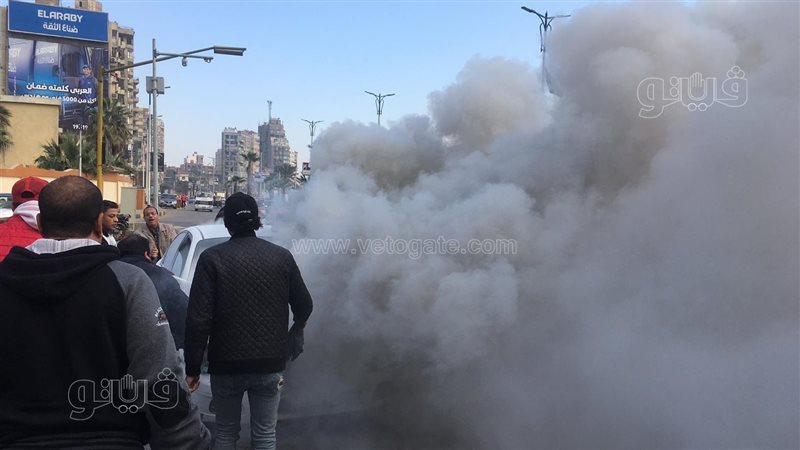 حريق داخل مطعم بفيصل
