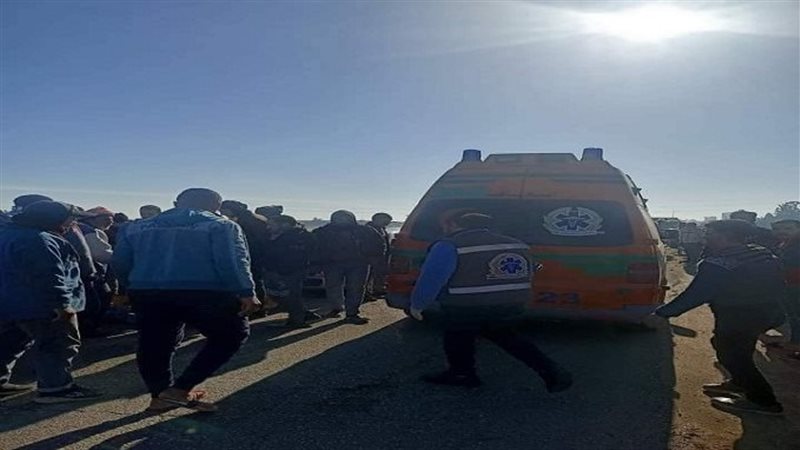 حادث انقلاب سيارة