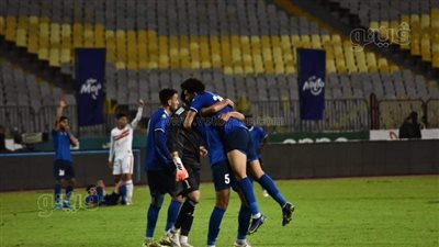 فرحة لاعبي سموحة بعد الفوز على الزمالك بهدفين|فيديو