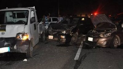 مصرع 3 أشخاص وإصابة 20 آخرين في حادث تصادم بمطروح