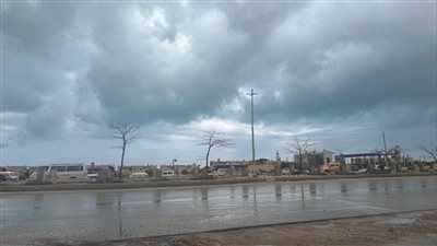 أمطار متوسطة على العلمين بالساحل الشمالي | صور