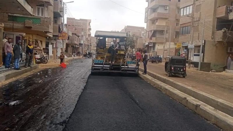 رصف شوارع الجيزة