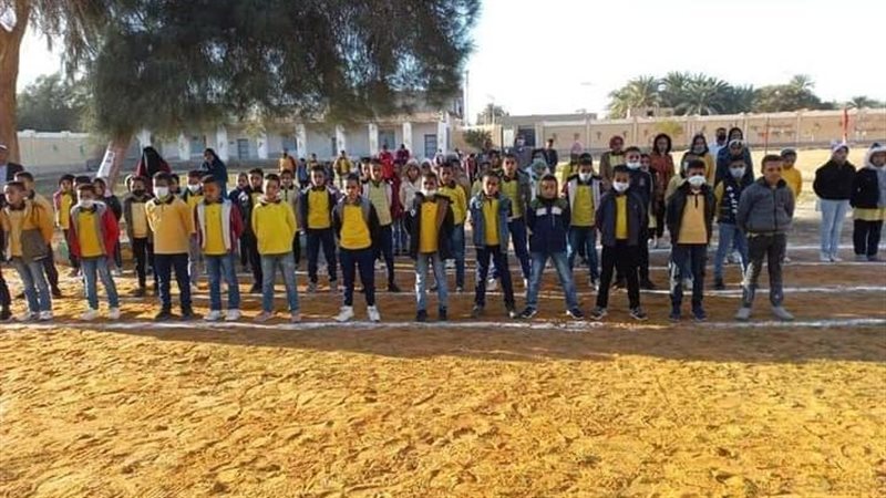 جانب من انتظام الدراسة