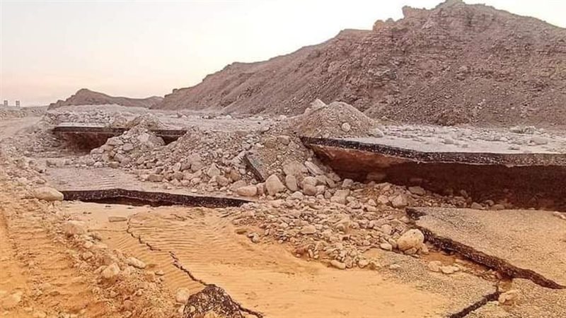تلفيات بطريق دير