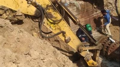 إصلاح تسريبات في خطوط مياه بشمال وجنوب سيناء | صور