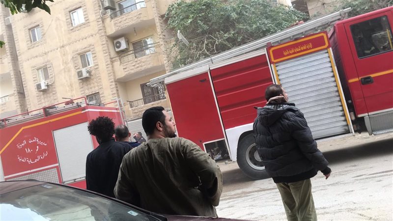 حريق شقة بحدائق الأهرام