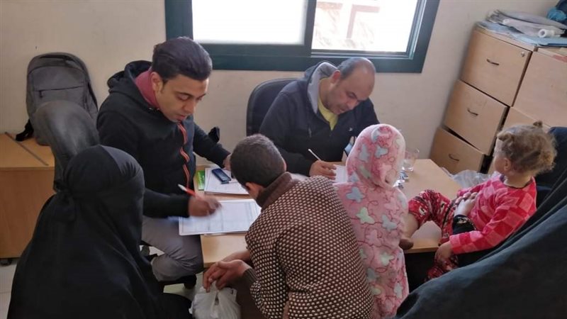 جانب من إجراء البحث