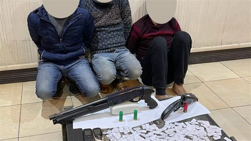 المتهمين والمضبوطات