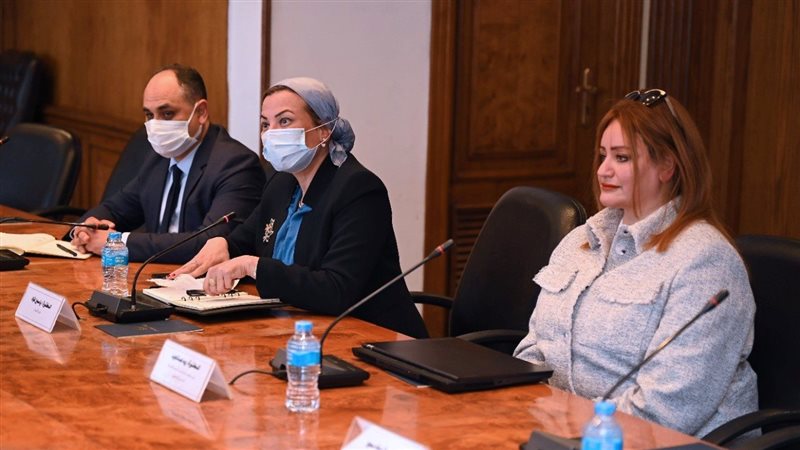 جانب من اجتماع وزيرة