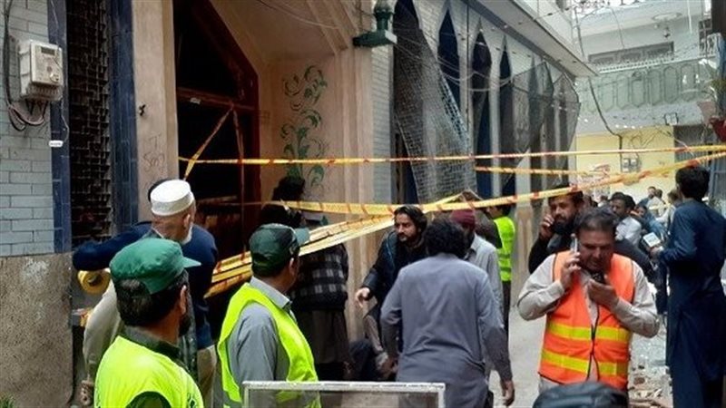 انفجار مسجد في باكستان،