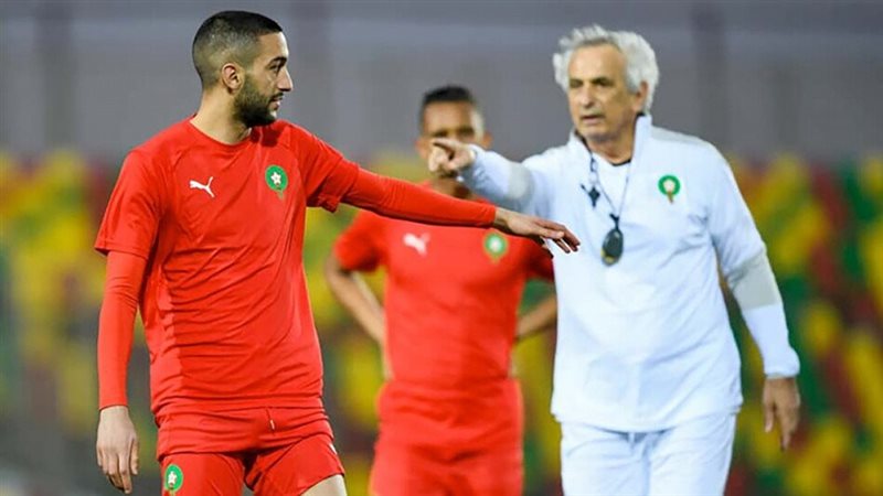 حكيم زياش ووحيد خليلوزيتش