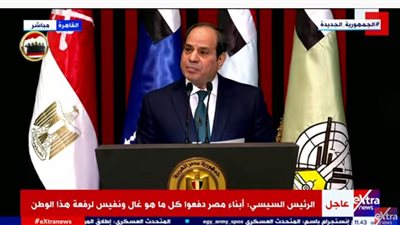 السيسي: إحنا كنا نقاتل ونبني ومش كتير بيعملوا كده |فيديو 