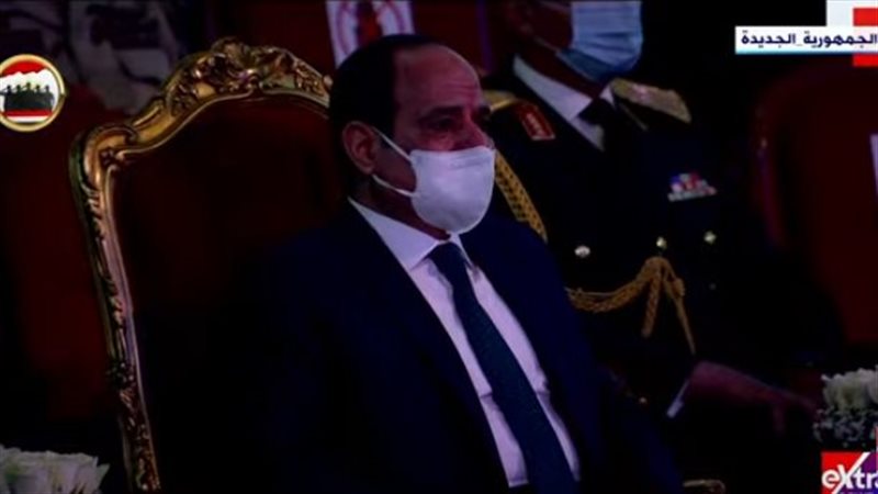 بكاء الرئيس السيسي