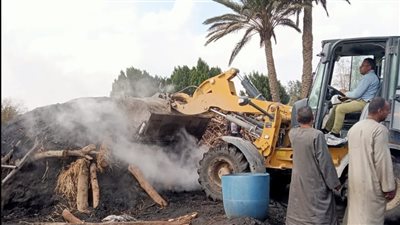  إزالة 55 مكمورة فحم مخالفة بيئيًا و54 حالة تعد بالمنوفية