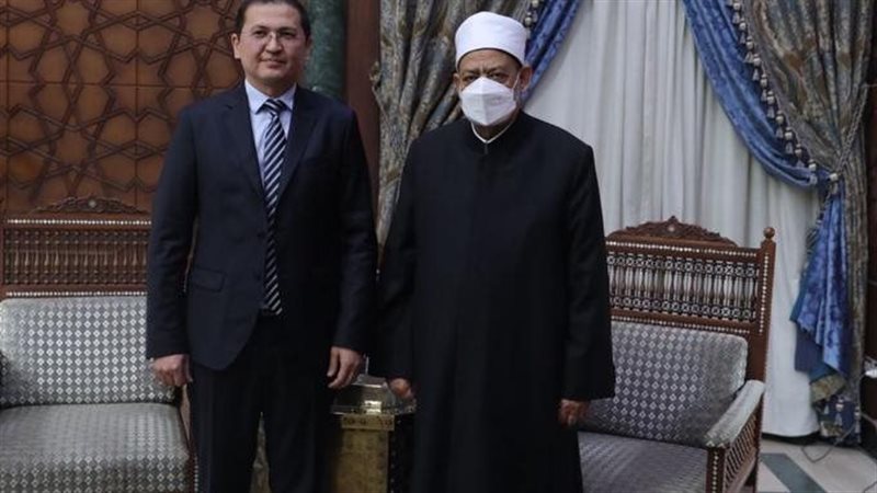شيخ الأزهر مع سفير