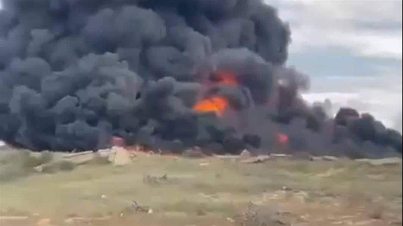 احتراق سيارة نقل