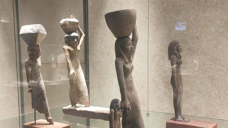 القطع الأثرية المعروضة