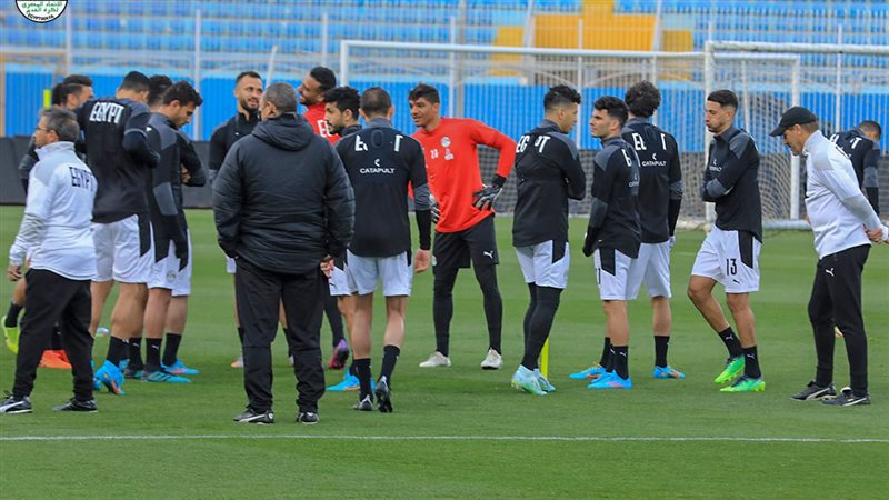جانب من تدريبات منتخب
