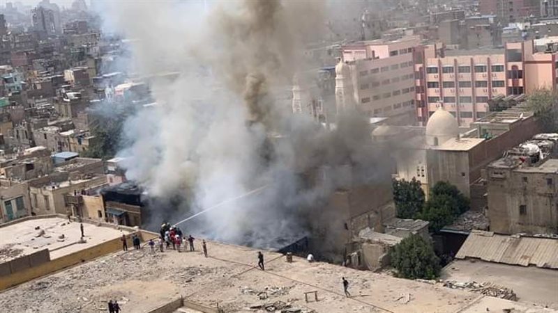 حريق شب في مصنع ورق