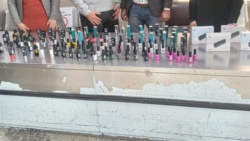 المضبوطات بحوزة رجال