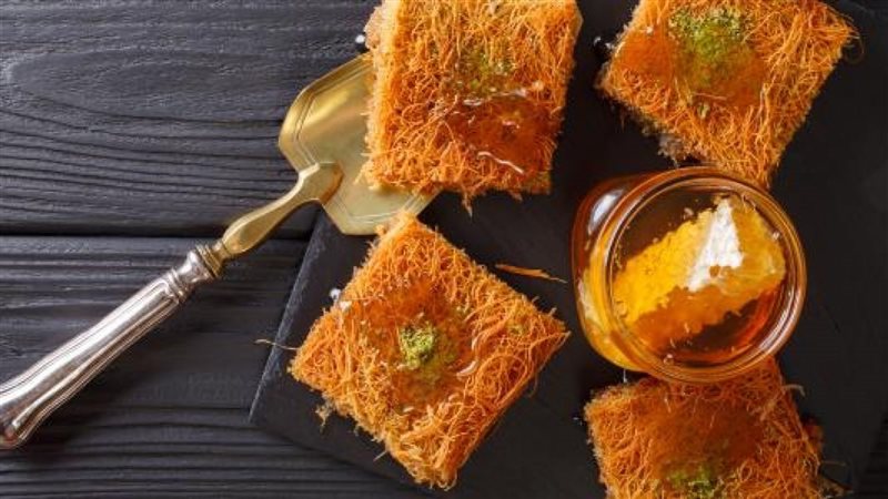 طريقة عمل عسل الكنافة