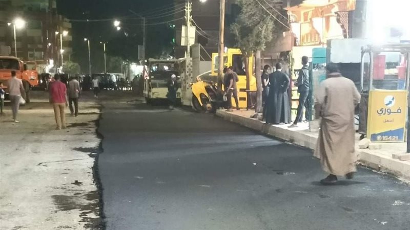 رصف شارع الجلاء في