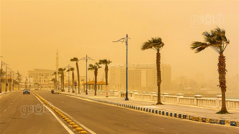 رياح ترابية على مرسى