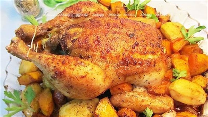 طريقة عمل دجاج روستو