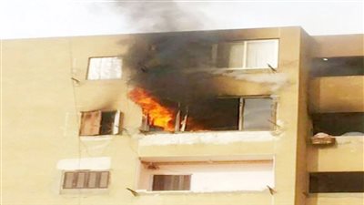 نشوب حريق داخل مبنى جهاز حدائق أكتوبر 