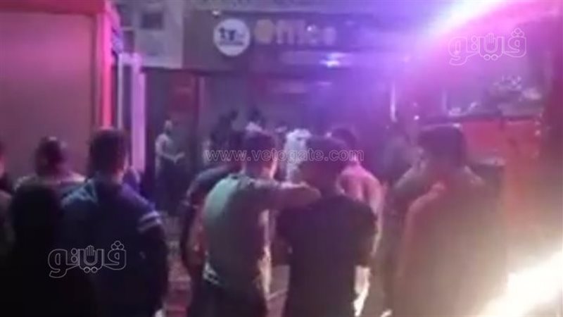 حريق بمخزن أخشاب