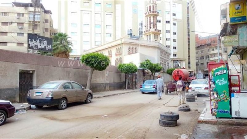 تطهير شوارع المنصورة