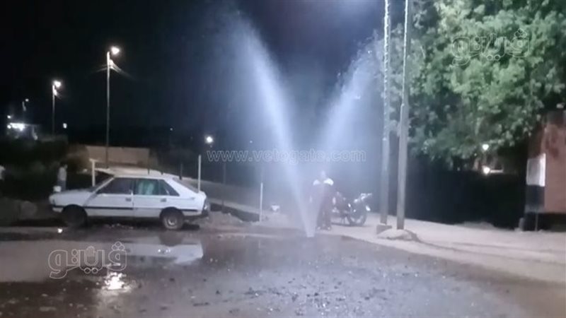 انفجار ماسورة مياه